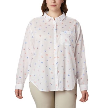 Columbia Ženske Košulje - PFG Sun Drifter II Long Sleeve Plus Size Narančaste | XZBL-59317